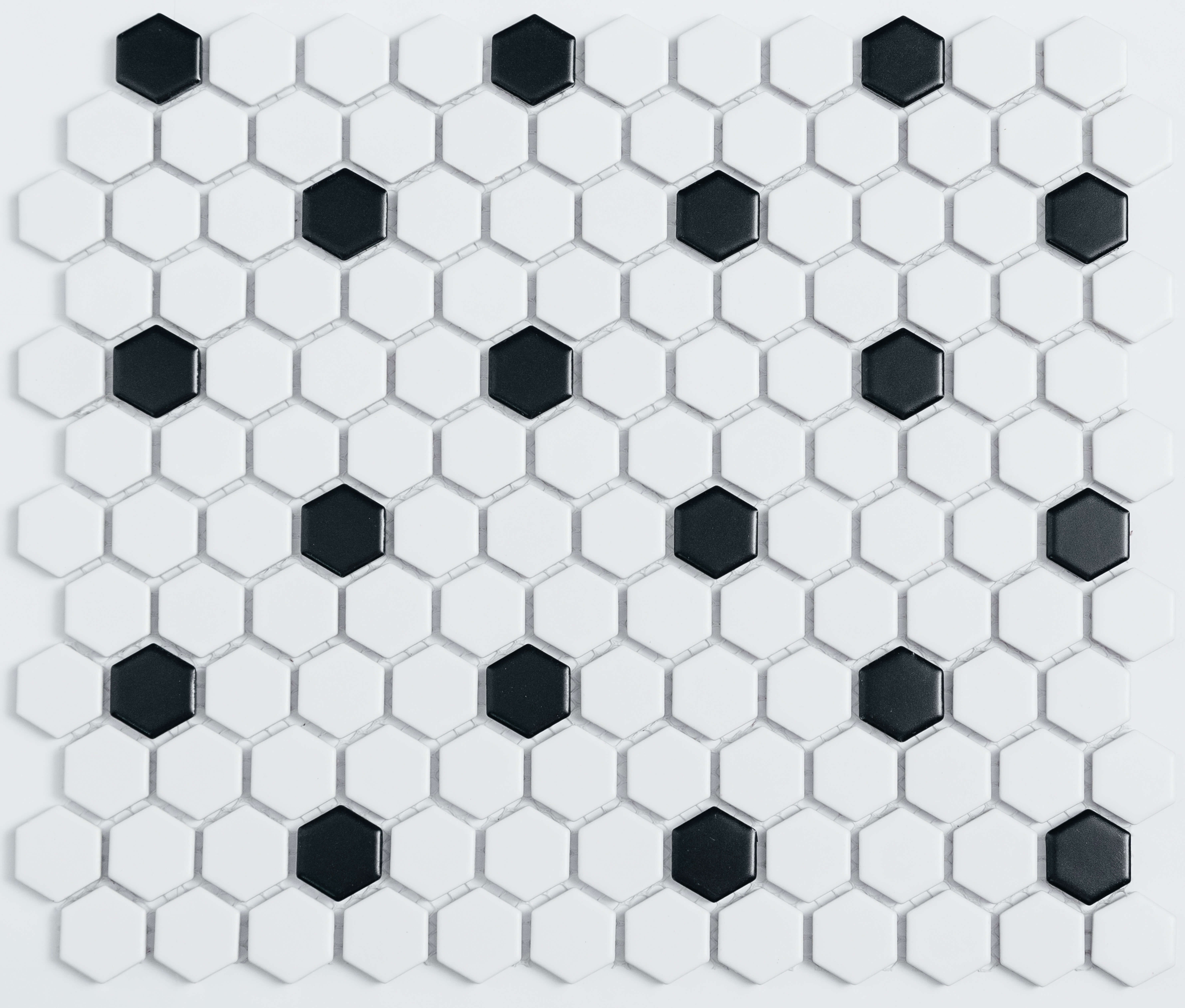 Мозаика Hexagon White Glass 30 30